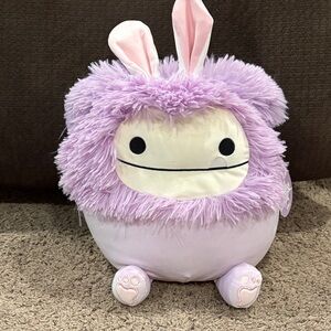 Squishmallows Purple and White Bunny Plush